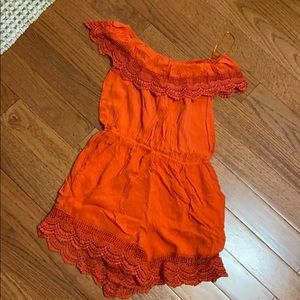 Francesca orange romper